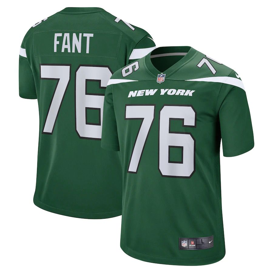 Men New York Jets #76 George Fant Nike Gotham Green Game NFL Jersey